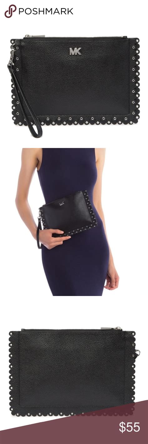 michael kors scalloped clutch